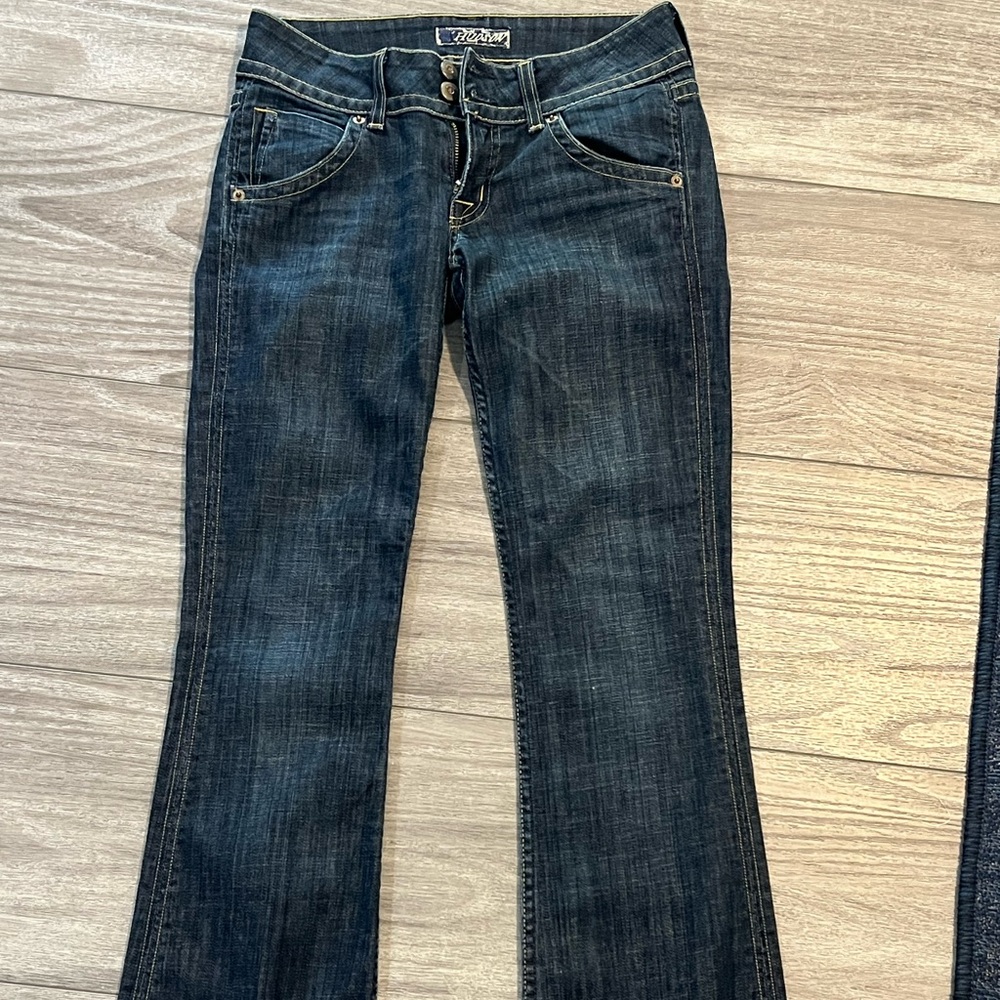 Hudson Jeans Blue Flare Wide Leg Denim
